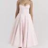 Mademoiselle Ballerina roze midi-jurk
