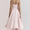 Mademoiselle Ballerina roze midi-jurk