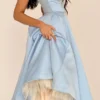 Mademoiselle Cinderella blauwe tule midi-jurk