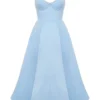 Mademoiselle Cinderella blauwe tule midi-jurk