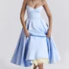 Mademoiselle Cinderella blauwe tule midi-jurk