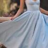 Mademoiselle Cinderella blauwe tule midi-jurk