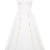 Mademoiselle witte tule midi-jurk