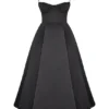 Mademoiselle zwarte midi-jurk van tule