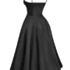 Mademoiselle zwarte midi-jurk van tule