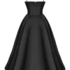 Mademoiselle zwarte midi-jurk van tule
