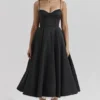 Mademoiselle zwarte midi-jurk van tule