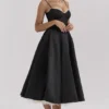 Mademoiselle zwarte midi-jurk van tule