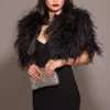 Magdalena zwarte strapless midi-jurk
