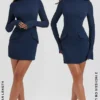 Mahalia Navy Mini Jurk