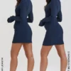 Mahalia Navy Mini Jurk