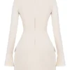 Mahalia Vintage crèmekleurige mini-jurk