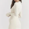 Mahalia Vintage crèmekleurige mini-jurk