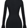 Mahalia zwarte mini-jurk