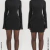 Mahalia zwarte mini-jurk