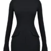 Mahalia zwarte mini-jurk