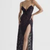 Malia Night Shade kanten maxi-jurk