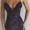 Malia Night Shade kanten maxi-jurk
