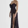 Malia Night Shade kanten maxi-jurk