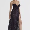 Malia Night Shade kanten maxi-jurk