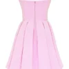 Mar Cotton Candy Twill strapless mini-jurk