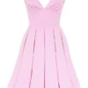 Mar Cotton Candy Twill strapless mini-jurk