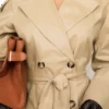 Marais Camel Mantel met riem