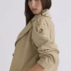 Marais Camel Mantel met riem