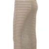 Margo grijze velours doorschijnende gestreepte midirok