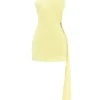 Marla Lemon halter mini-jurk