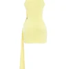 Marla Lemon halter mini-jurk