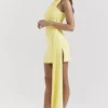 Marla Lemon halter mini-jurk