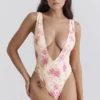 Martinique Plunge-badpak met bloemenprint