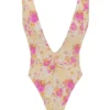 Martinique Plunge-badpak met bloemenprint