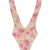 Martinique Plunge-badpak met bloemenprint