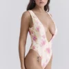 Martinique Plunge-badpak met bloemenprint