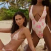 Martinique Plunge-badpak met bloemenprint