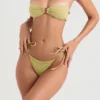 Medea Olive bandeau-bikini top