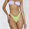 Delphi olijfgroene bikini-onderstuk met ruches