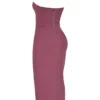 Mia Mulberry Twill Halter Maxi-jurk