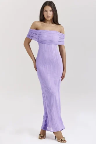 Micah Orchid Ladder Knit Maxi-jurk