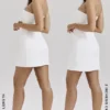 Mimi witte strapless twill mini-jurk