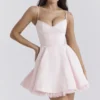 Minimoiselle Ballerina roze tule mini-jurk