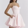 Minimoiselle Ballerina roze tule mini-jurk