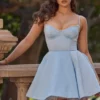 Minimoiselle Cinderella blauwe tule mini-jurk
