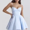 Minimoiselle Cinderella blauwe tule mini-jurk