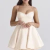 Minimoiselle Vintage crèmekleurige tule mini-jurk