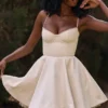 Minimoiselle Vintage crèmekleurige tule mini-jurk