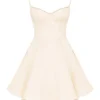 Minimoiselle Vintage crèmekleurige tule mini-jurk