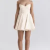 Minimoiselle Vintage crèmekleurige tule mini-jurk